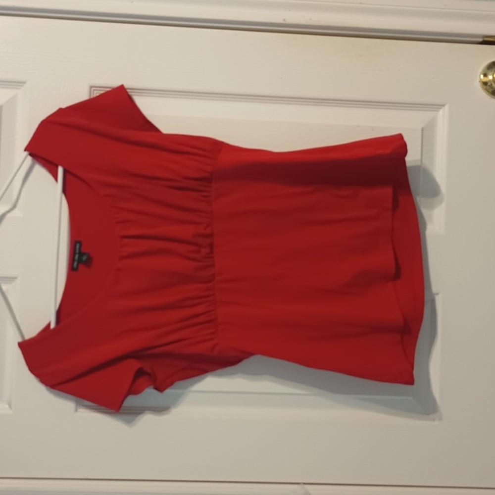 Cha Cha Vente Red Blouse Size L